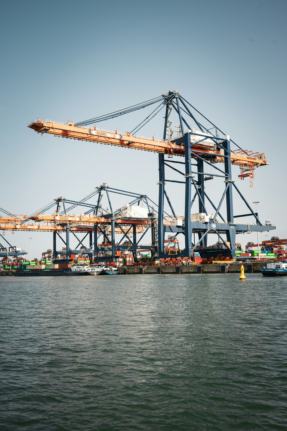 Container port supporting critical trade and transportation infrastructure